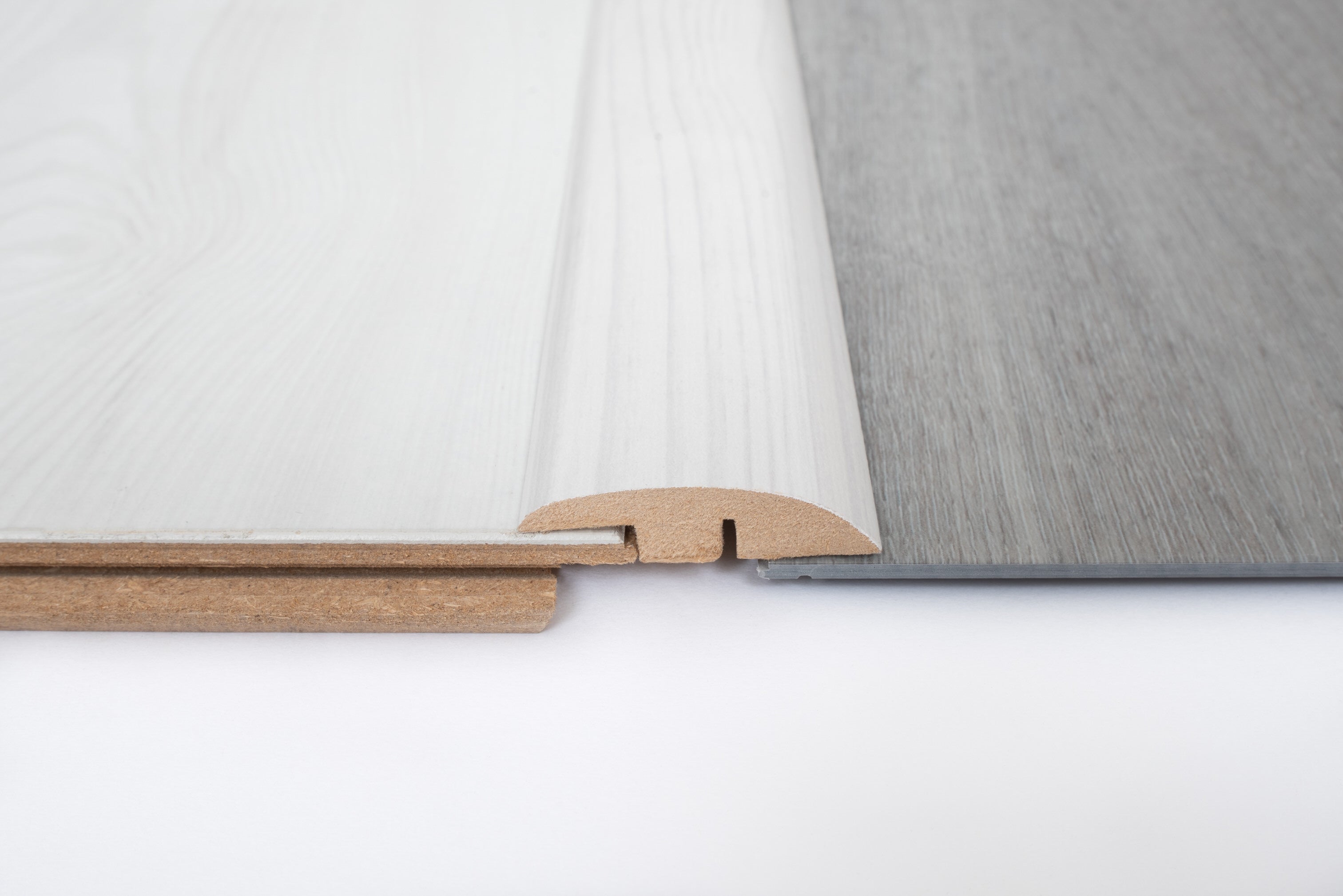 White Laminate Ramp Profile 1000mm x 12mm x 45mm
