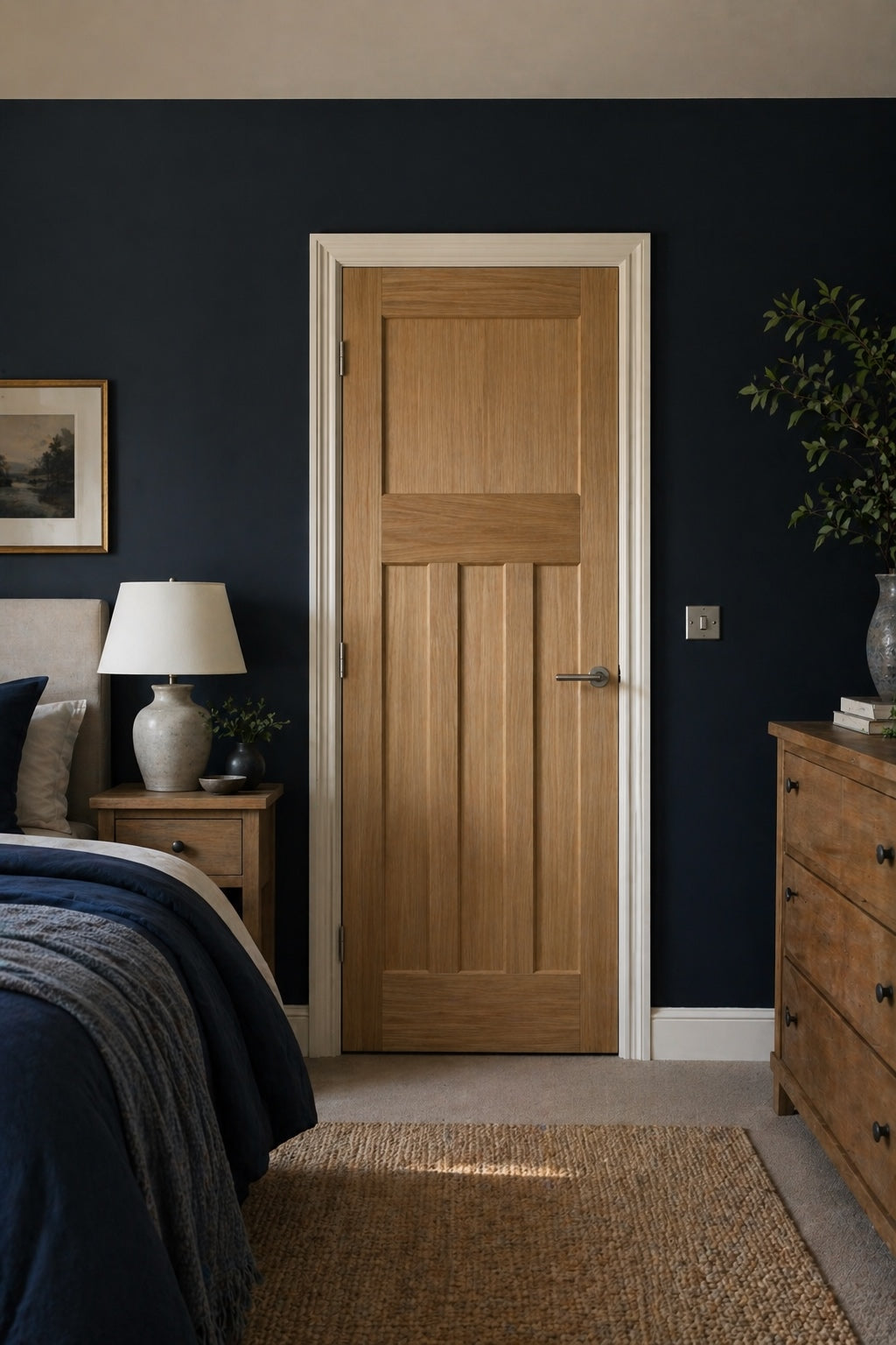 LPD Nostalgia Oak DX 30's Style Fire Door