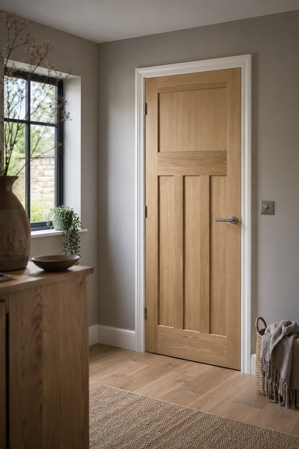 LPD Nostalgia Oak DX 30's Style Fire Door