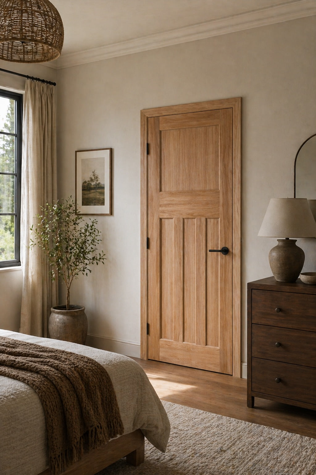 LPD Nostalgia Oak DX 30's Style Fire Door