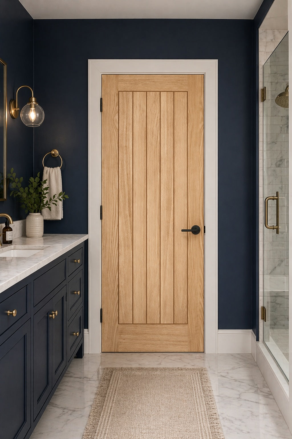 Pre-Assembled Pre-Finished Oak Belize Door Set