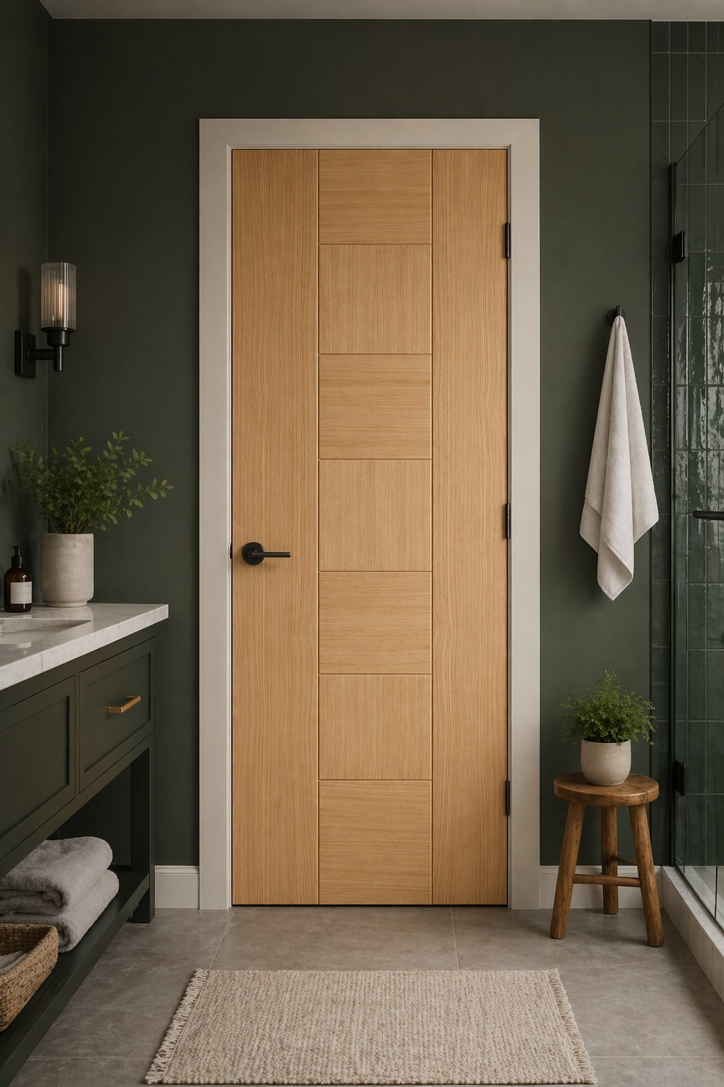 Pre-Assembled Oak Catalonia Door Set