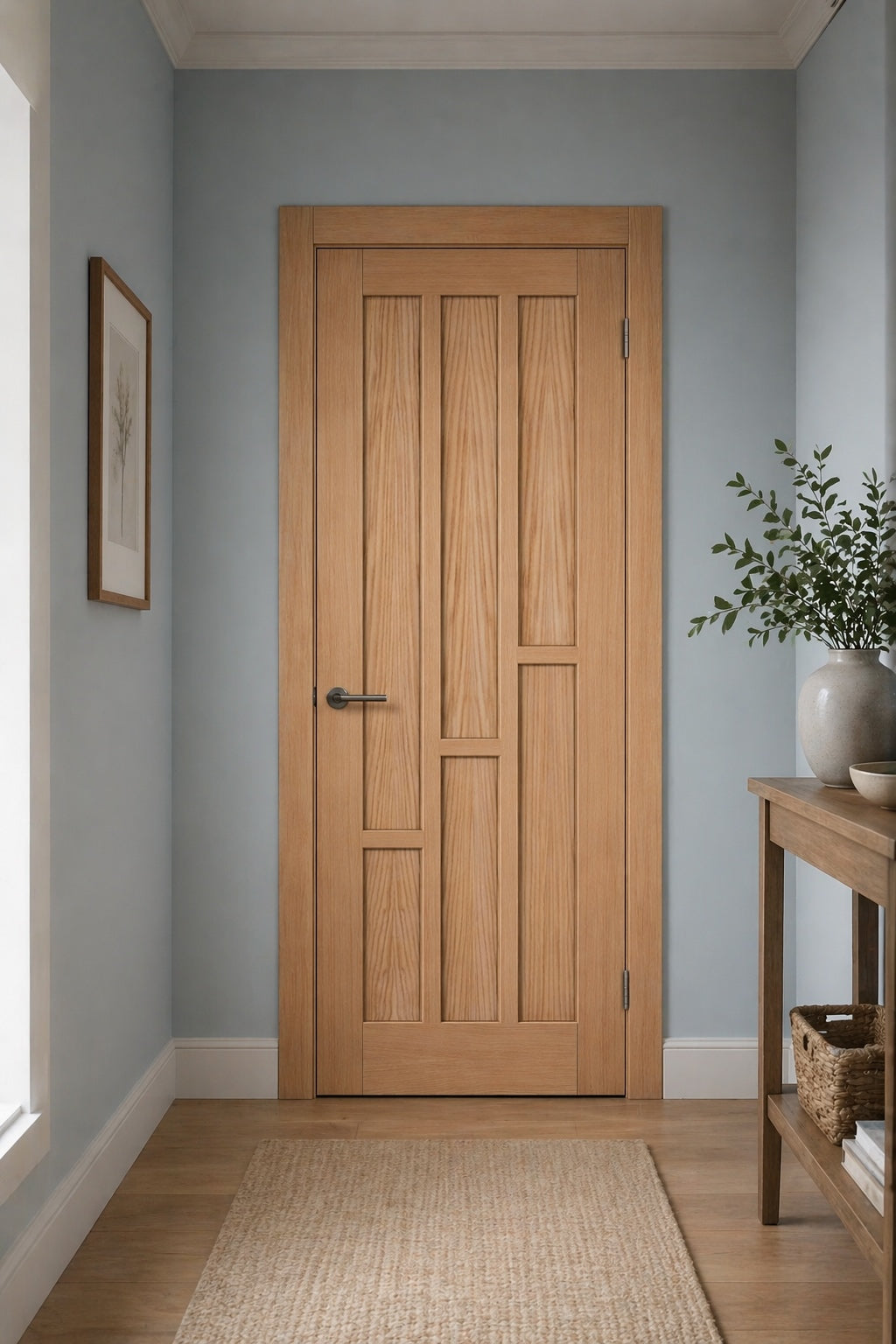 LPD Pre-Finished Oak Coventry Fire Door
