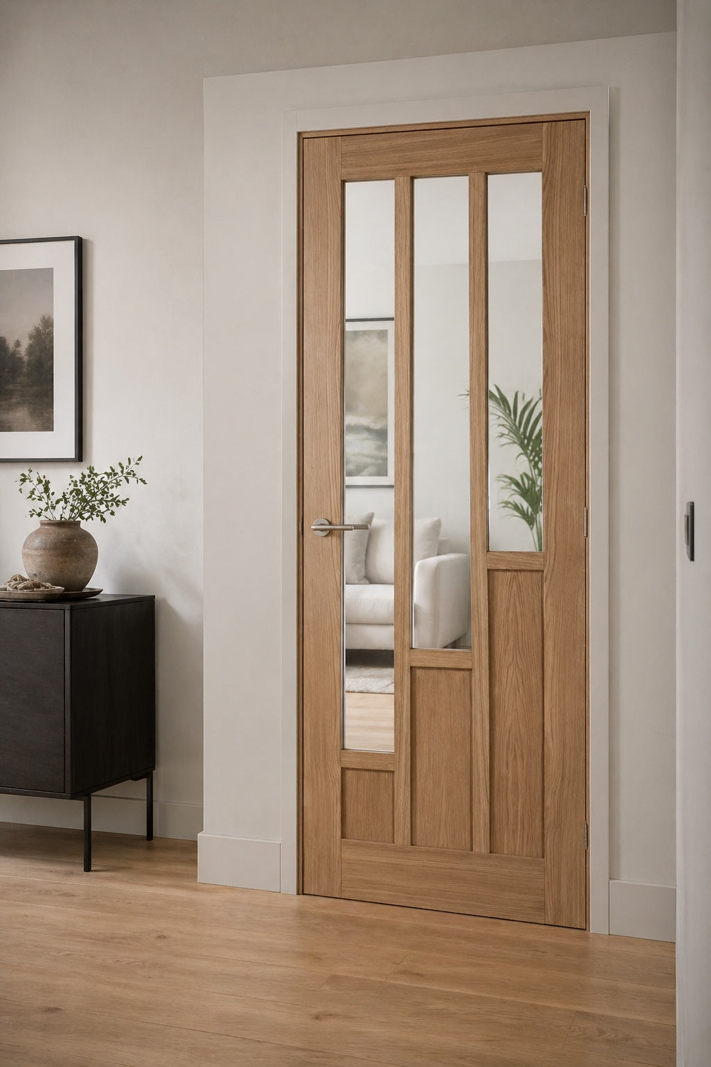 LPD Pre-Finished Oak Coventry Clear Glazed