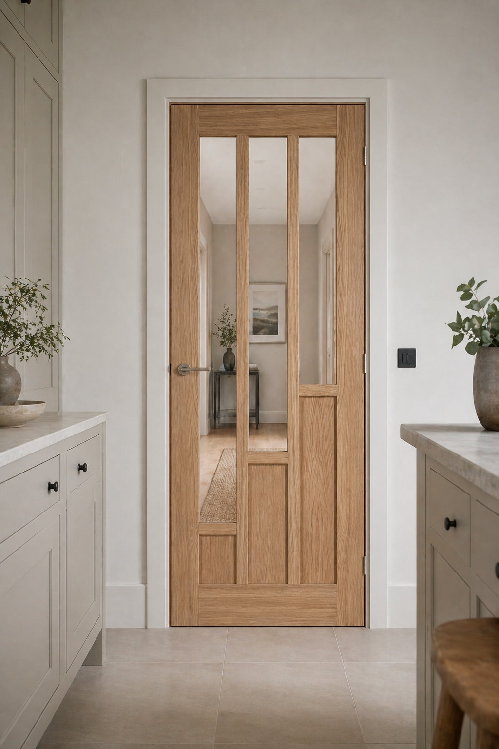 LPD Pre-Finished Oak Coventry Clear Glazed