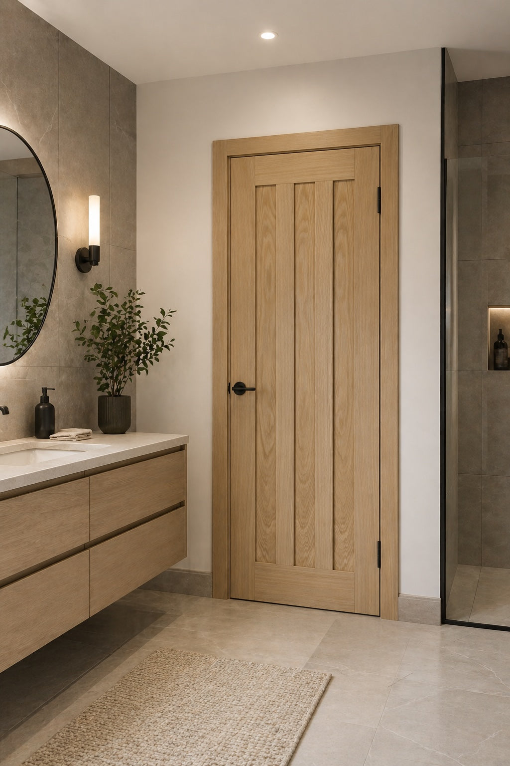 LPD Oak Idaho Prefinished Fire Door