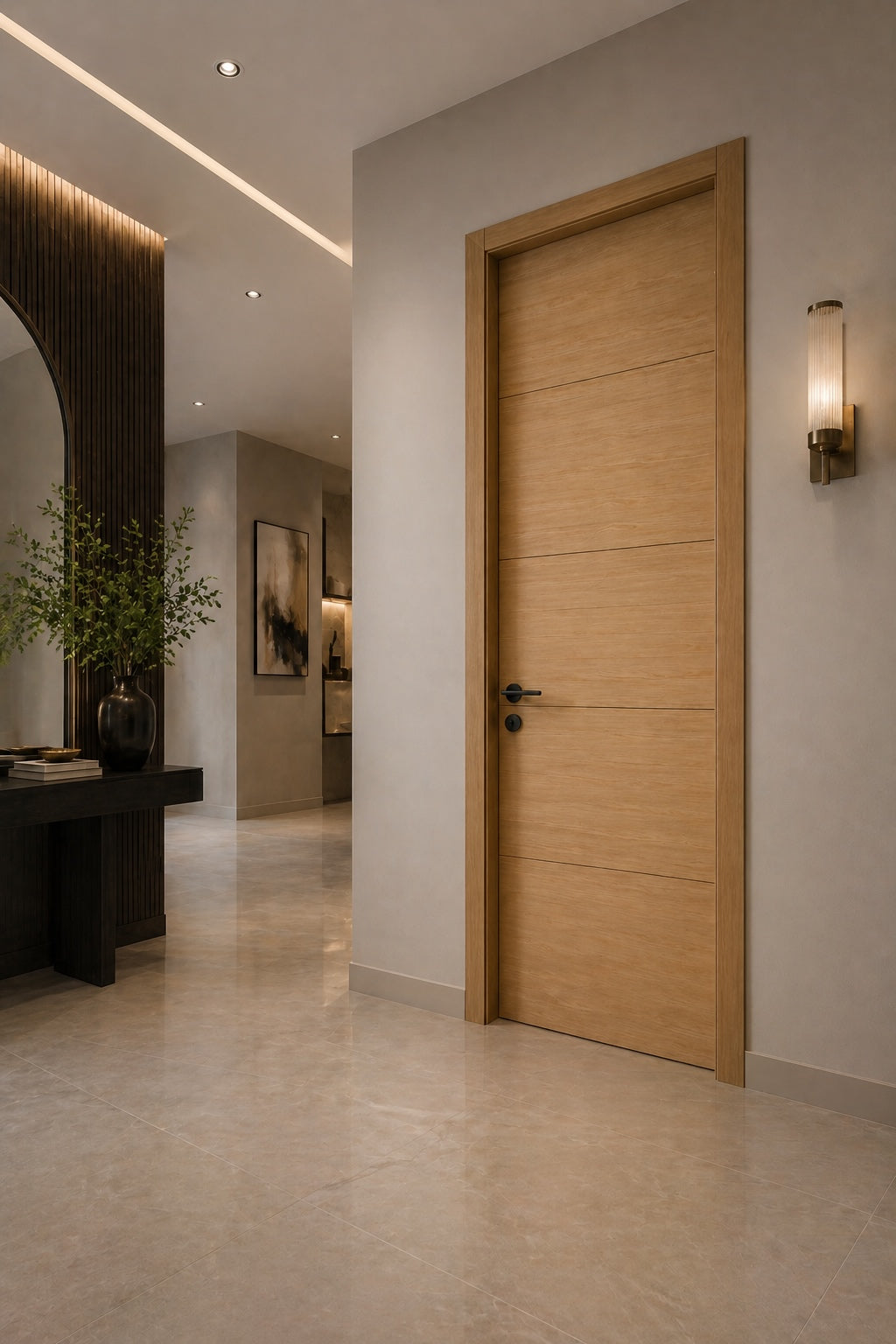 LPD Oak Lille Fire Door Pre-finished