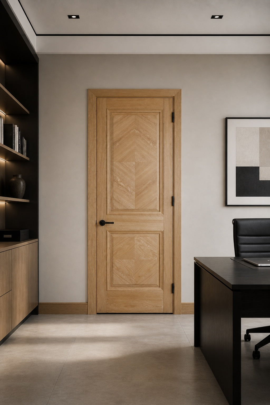 Pre-Assembled Oak Madrid Pre-Finished Door Set