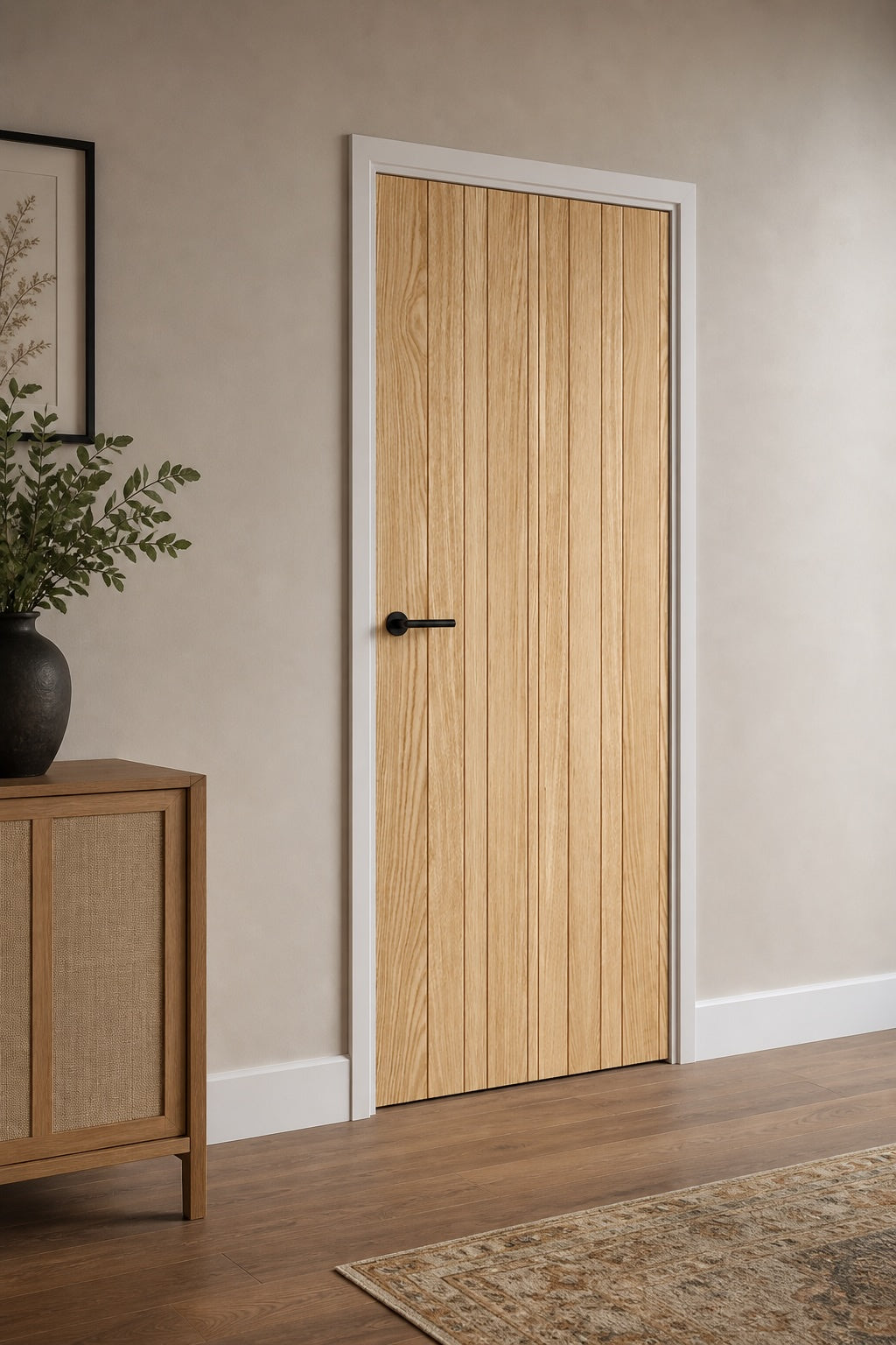 Pre-Assembled Oak Montreal Pre-finished Door Set