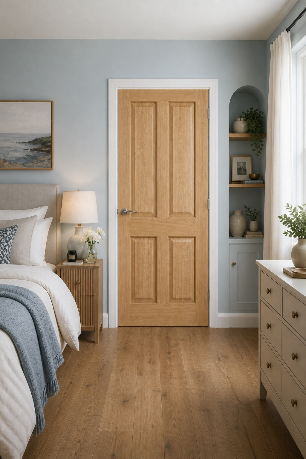 LPD Prefinished Oak Regency 4P Fire Door