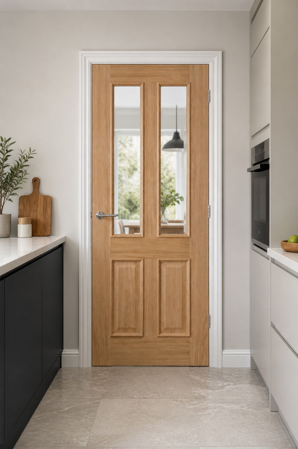 Pre-Assembled Oak Richmond RM Glazed Door Set