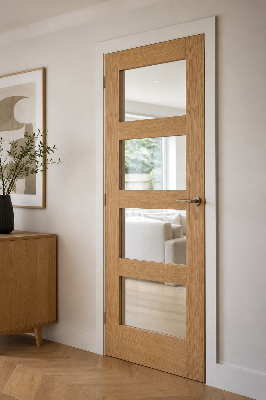 LPD Pre-finished Oak Shaker Glazed 4L Clear