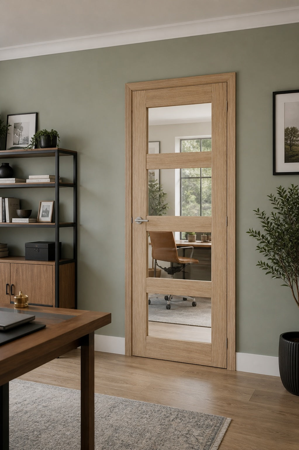 LPD Pre-finished Oak Shaker Glazed 4L Clear