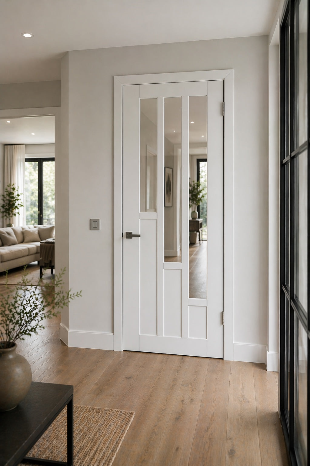 LPD Solid White Primed Coventry Glazed