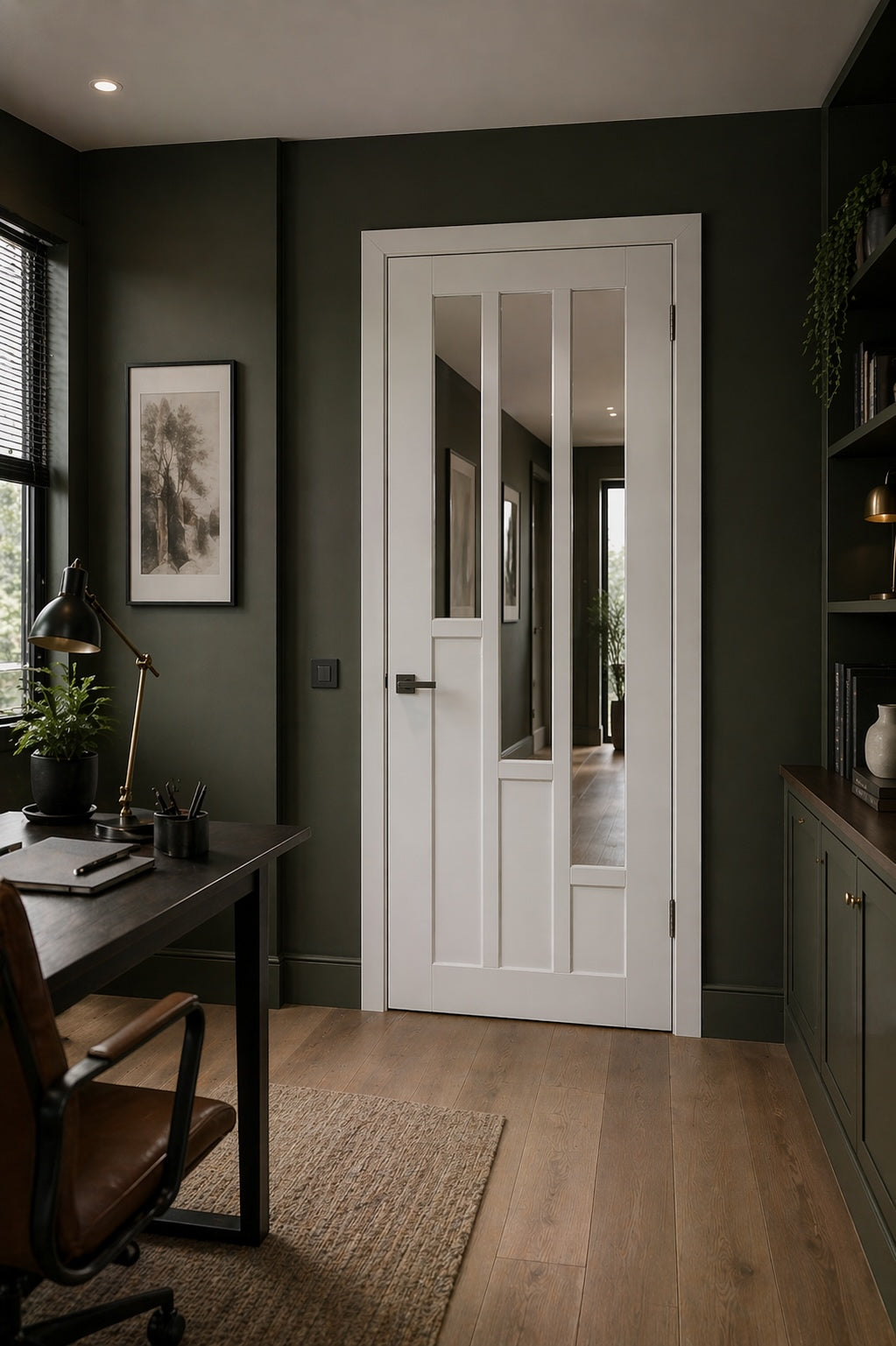 LPD Solid White Primed Coventry Glazed