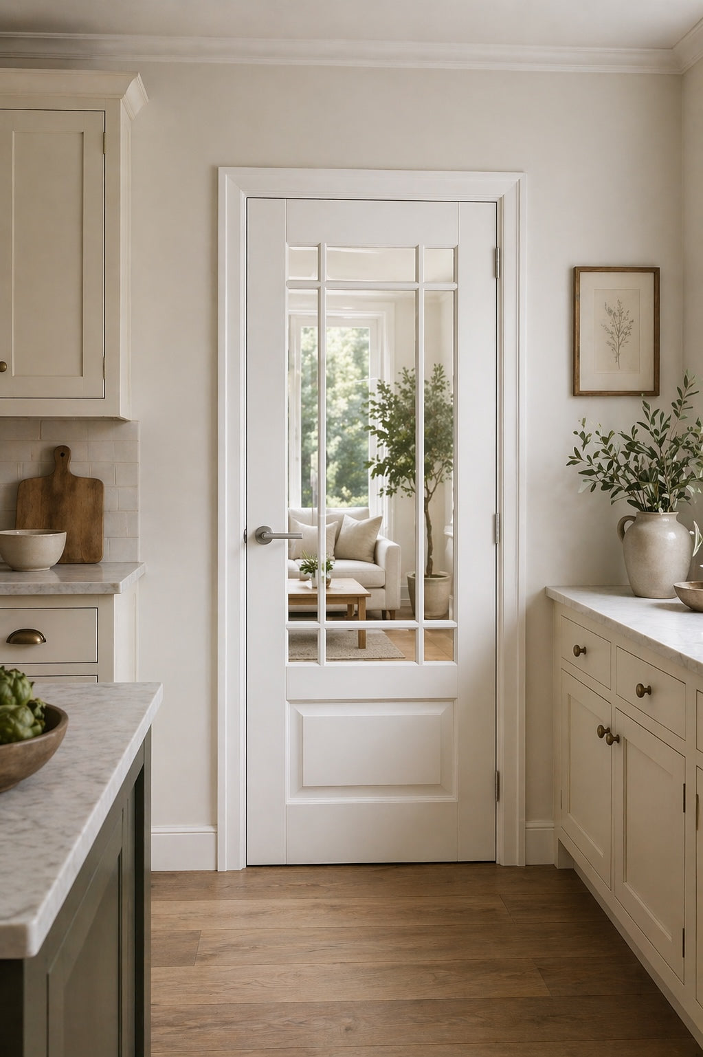 LPD Solid White Downham Glazed