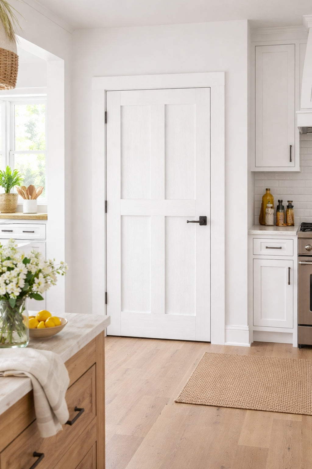 LPD Solid White Primed London Fire Door