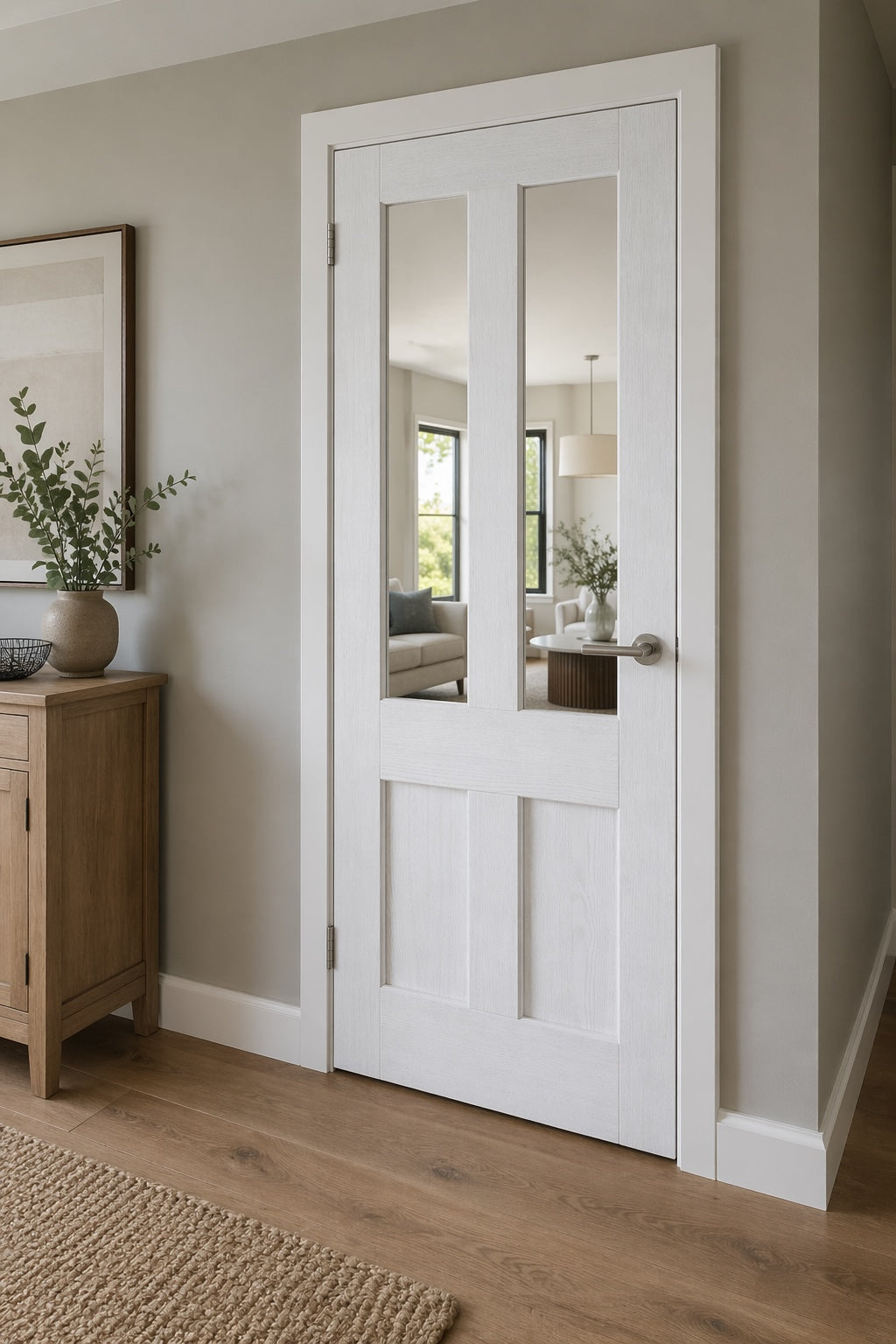 LPD Solid White Primed London Clear Glazed