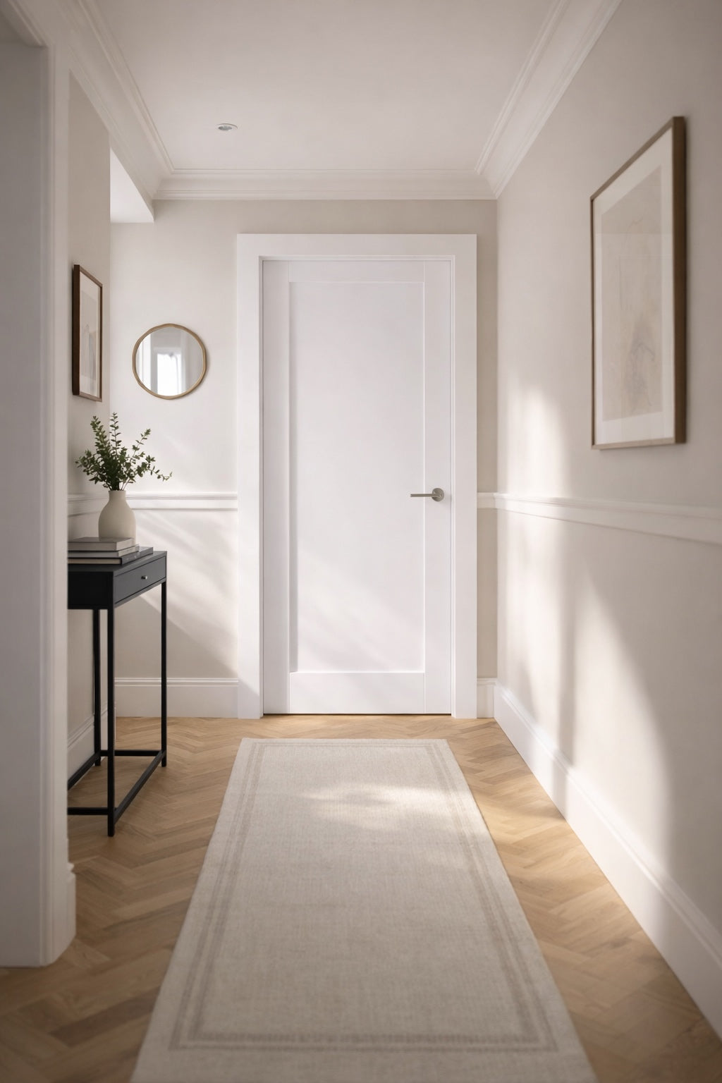 LPD Solid White Primed Pattern 10 One Panel Fire Door