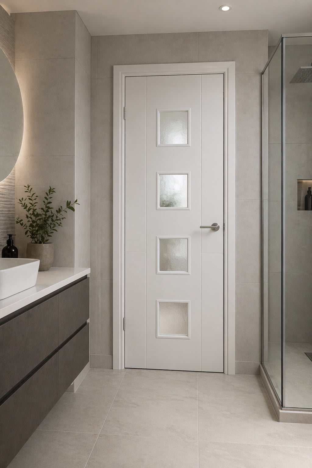 LPD Solid White Primed Vancouver 4L Frosted Glazed