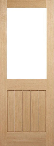 Joinery External Solid Oak Mexicano Half Glazed