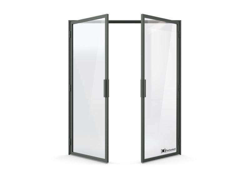 Portamet by Sfarzo - Milano Classic Double-Leaf Steel Glazed Crittal Style Door
