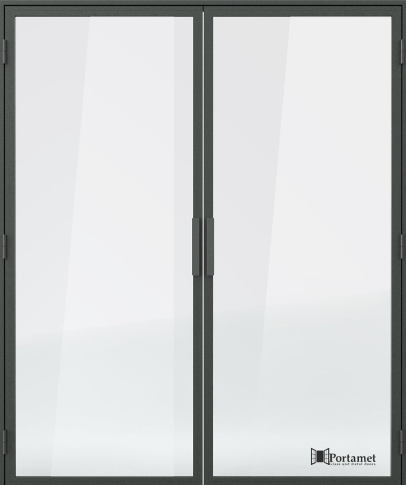 Portamet by Sfarzo - Milano Classic Double-Leaf Steel Glazed Crittal Style Door