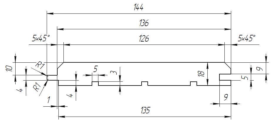 Western Siberian Cedar Cladding 136mm