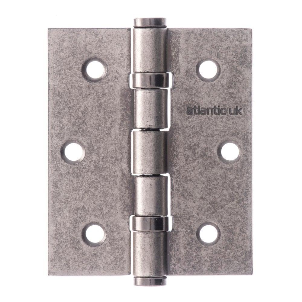 Atlantic Elite 3" Hinges (Distressed Silver) - Door Supplies Online