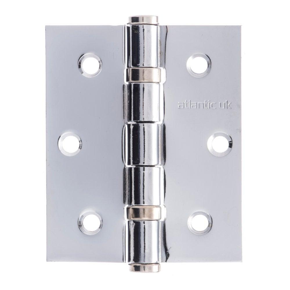 Atlantic Elite 3" Hinges (Polished Chrome) - Door Supplies Online