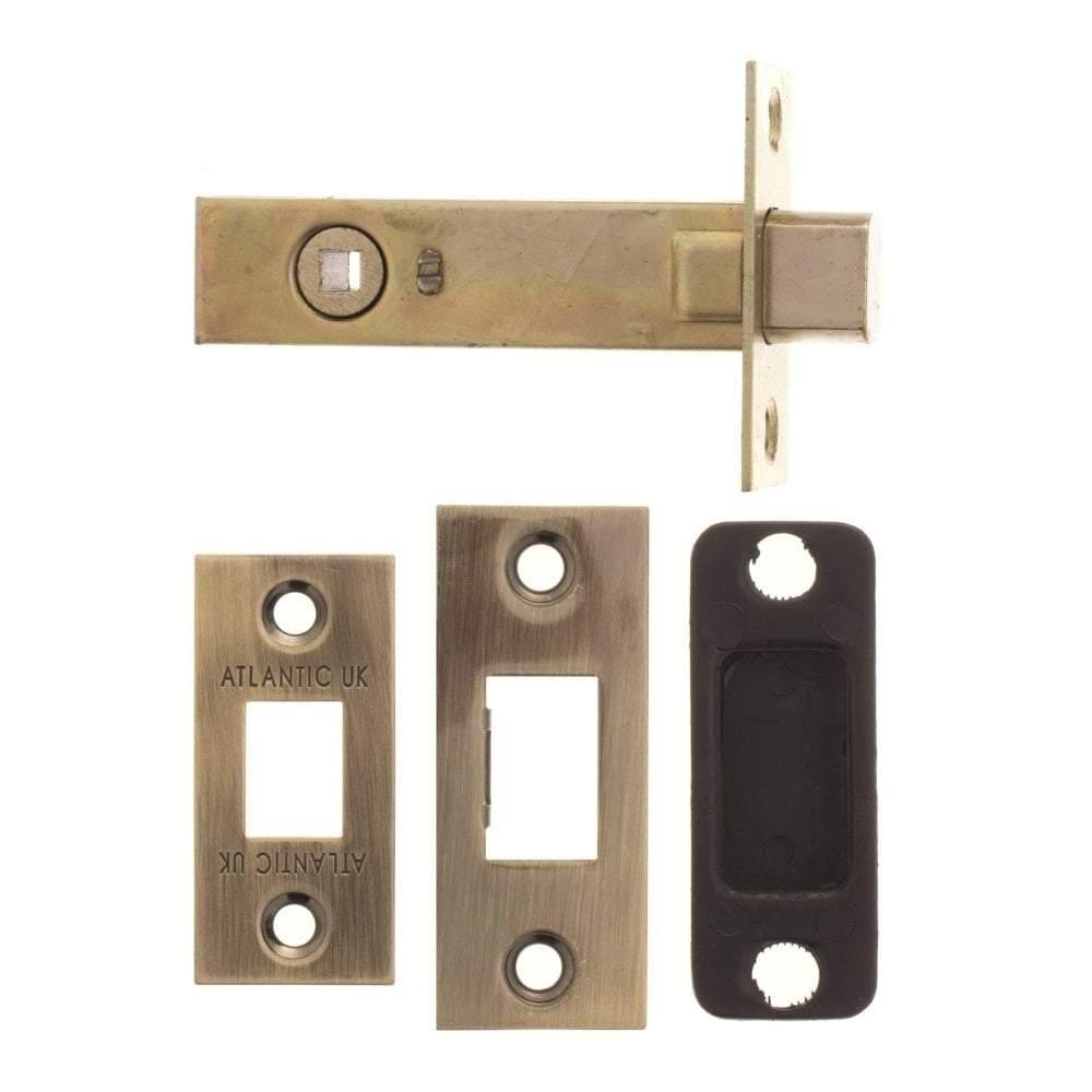 Atlantic 4" Tubular Deadbolt (Antique Brass) - Door Supplies Online