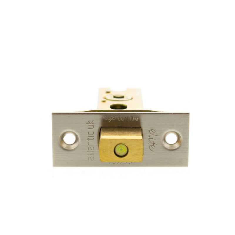 Atlantic Fire-Rated CE Marked Bolt Through Tubular Deadbolt 2.5" - Satin Nickel