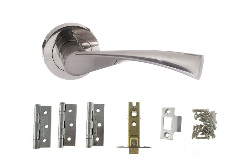 Atlantic Colorado Dorpac (2.5" Latch, 3"x2" Hingesx3) - Satin Nickel