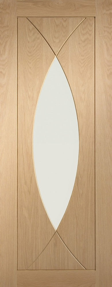 XL Joinery Oak Pesaro Clear Glazed Fire Door