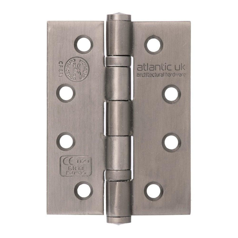 Atlantic Elite 4" Hinges (Matt Gun Metal) - Door Supplies Online