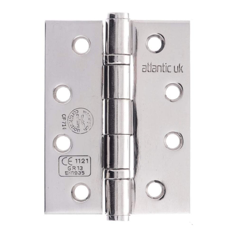 Atlantic Elite 4" Hinges (3 Pack) (Polished Stainless Steel) - Door Supplies Online