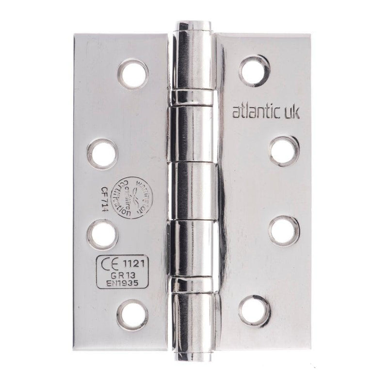 Atlantic Elite 4" Hinges (Polished Stainless Steel) - Door Supplies Online