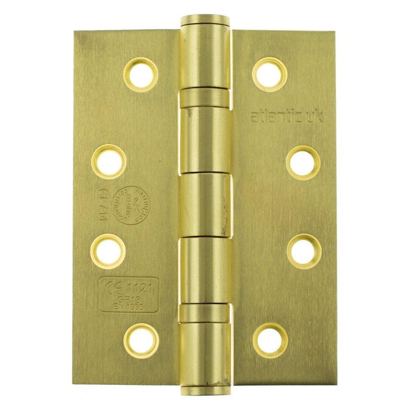 Atlantic Elite 4" Hinges (Satin Brass) - Door Supplies Online