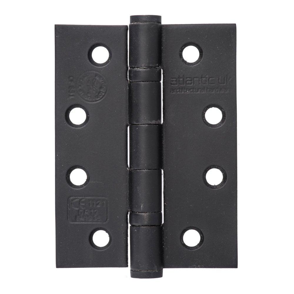 Atlantic Elite 4" Steel Hinges (Matt Black) - Door Supplies Online