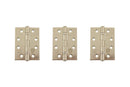 Atlantic Ball Bearing Hinges Grade 11 Fire Rated 4" x 3" x 2.5mm set of 3 - Satin Nickel