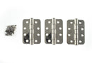 Atlantic Radius Corner Ball Bearing Hinges 4" X 3" X 3mm set of 3 - Polished Stainless Steel