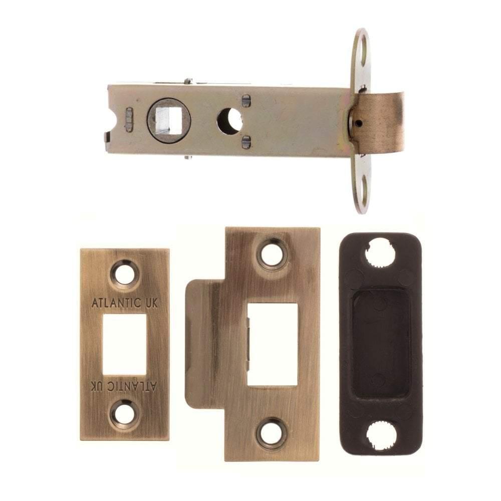 Atlantic 4" Tubular Latch (Antique Brass) - Door Supplies Online
