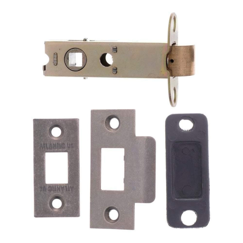 Atlantic 4" Tubular Latch (Distressed Silver) - Door Supplies Online