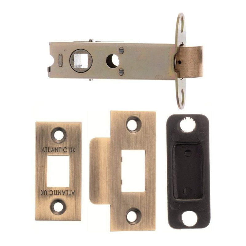 Atlantic 4" Tubular Latch (Matt Antique Brass) - Door Supplies Online