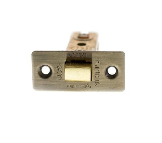Atlantic 2.5" CE Tubular Latch (Antique Brass) - Door Supplies Online