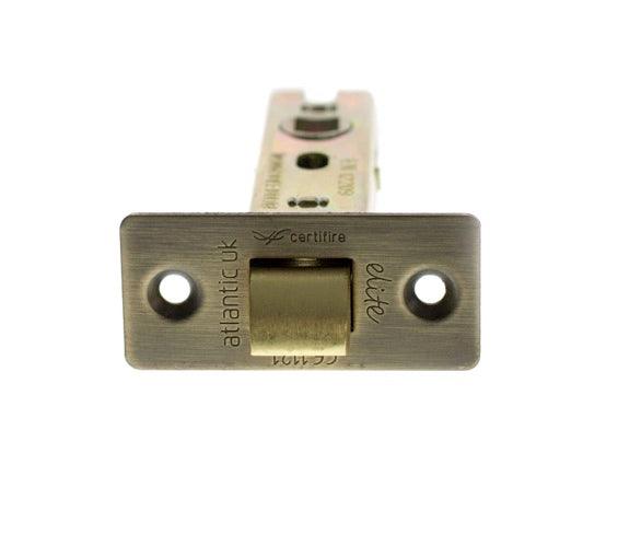 Atlantic 2.5" CE Tubular Latch (Matt Antique Brass) - Door Supplies Online