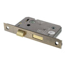 Atlantic 3" CE Elite Bathroom Lock (Antique Brass) - Door Supplies Online