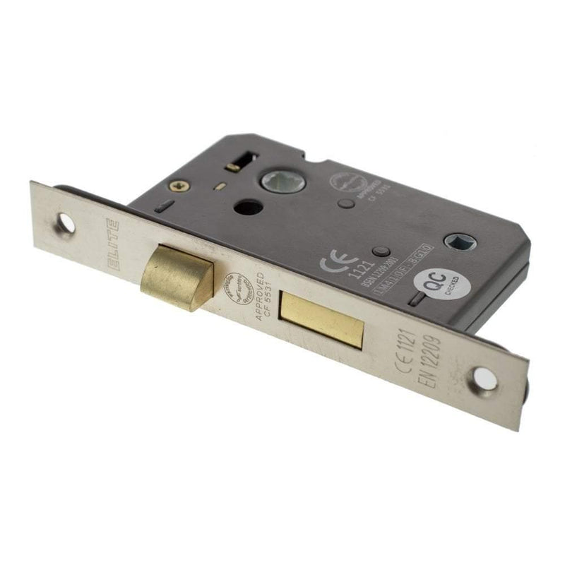 Atlantic 2.5" CE Elite Bathroom Lock (Satin Nickel) - Door Supplies Online