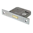 Atlantic 2.5" CE Elite 3 Lever Key Deadlock (Satin Chrome) - Door Supplies Online