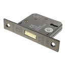 Atlantic 2.5" CE Elite 3 Lever Key Deadlock (Urban Bronze) - Door Supplies Online